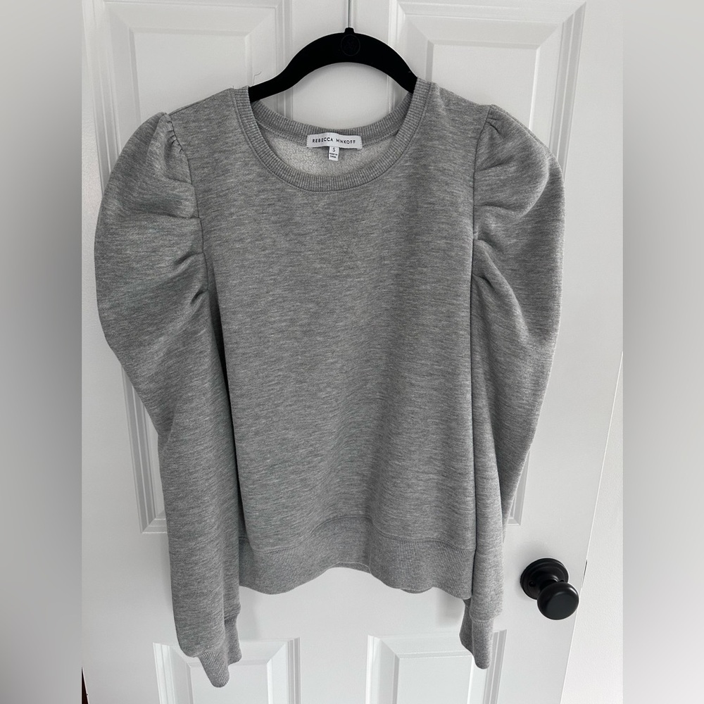 Rebecca Minkoff Puff Sleeve Sweatshirt Size Small